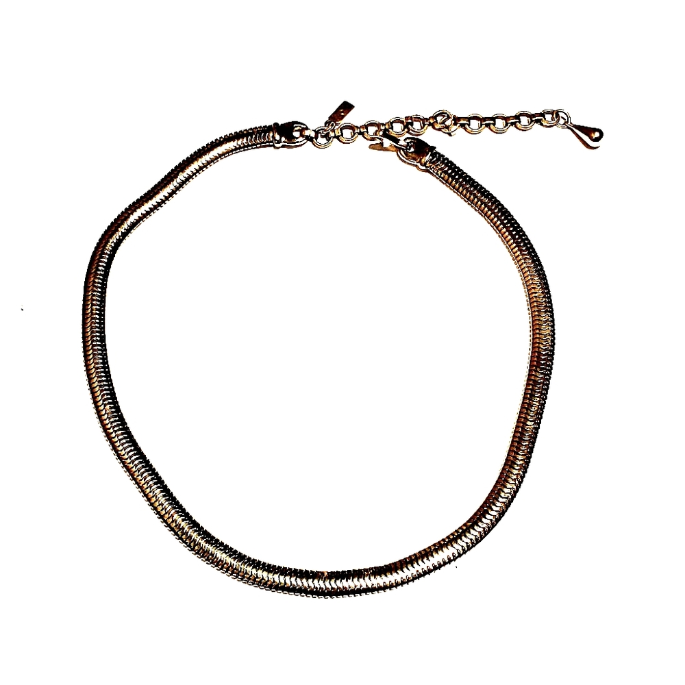 MONET Gold Tone Collar Necklace - Picture 2 of 7